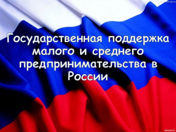 Государственная поддержка малого и среднего предпринимательства в России 